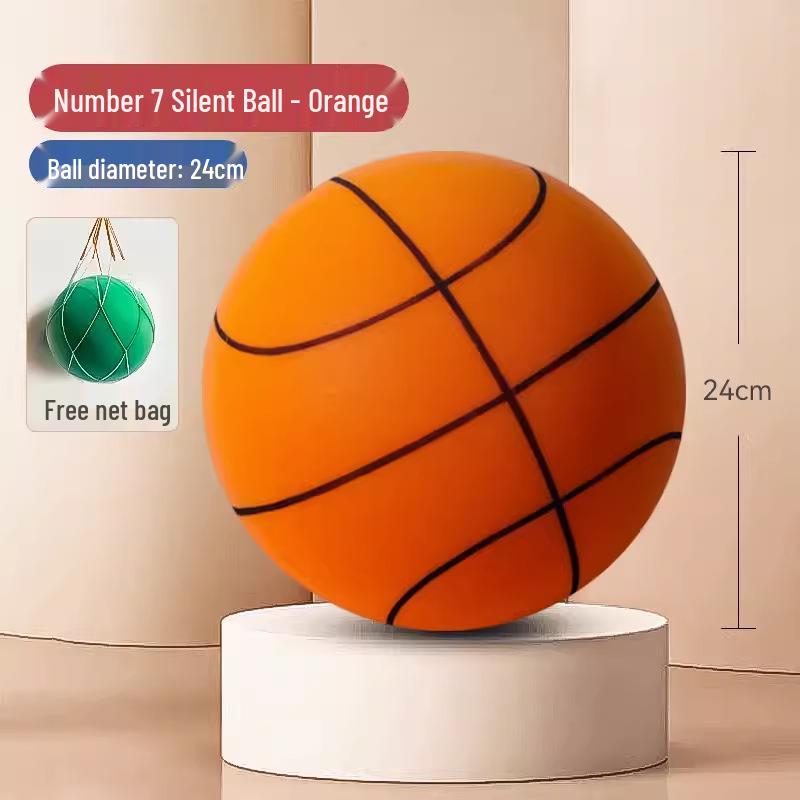 

Тихий кімнатний баскетбольний м яч - Еластичний розмір 7 Гумовий м яч без звуку для дітей