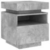 Vidaxl LED Nightstand, Concrete Grey, 40X39X48.5 Cm