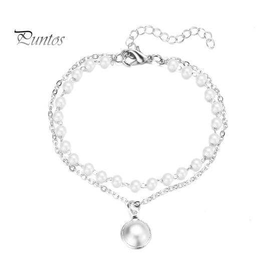 

Браслет зі штучних перлів ручної роботи для жінок. Регульований браслет із імітації перлів. Ретро-ювелірні вироби для подарунків на день народження D