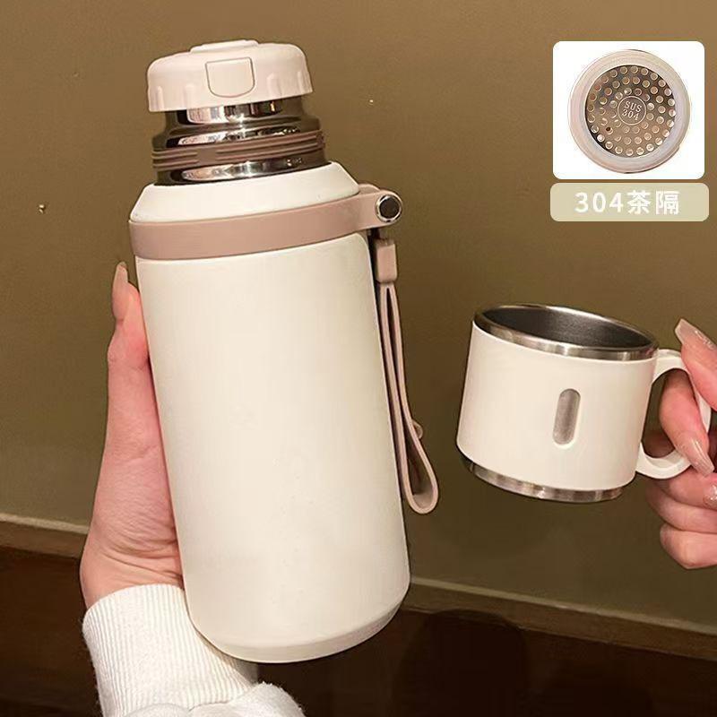 Stainless Steel Vacuum Insulated Tumbler Portable Outdoor Activity Handheld Cup Ultra Long Time Heat Retention