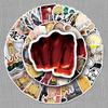 One-Punch Man Graffiti Sticker Set: 57 Waterproof Cartoon Decals for Luggage, Scooters, Water Bottles, and Car Decoration.