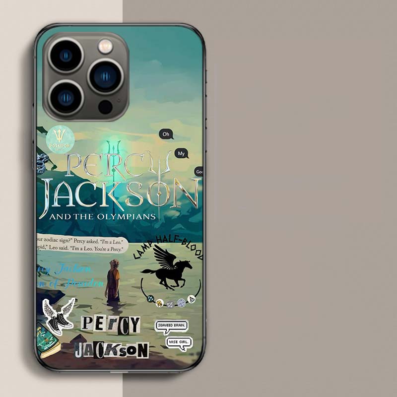 P-Percy J-Jackson Poseidon Camp Half-Blood Handyhülle Für Iphone 17 Air 15 Pro 14 Plus 16 Pro Max 12 13 Mini 11 16E X XS Cover C