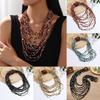 Multilayer Necklace With Acrylic Beads For Women Winter