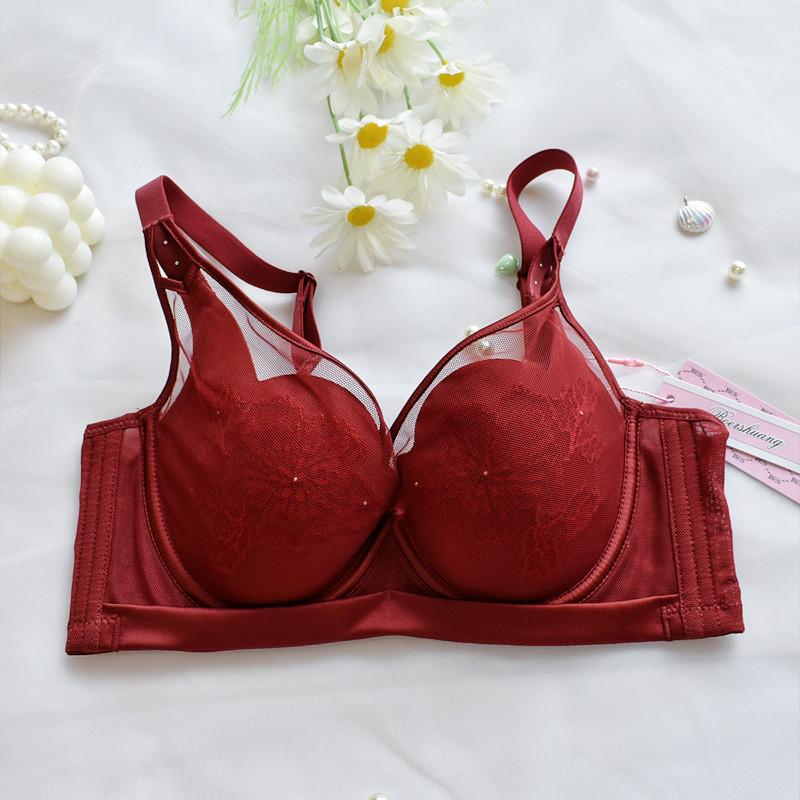 

Легкий Хлопковый Лепестковый Чашечный Легкий Дышащий Бесшовный Боковой Коэффициент Предотвращающий Провисание Комплект Бюстгальтера 90