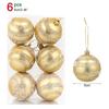 6Pcs/box 6cm Christmas Ball Ornaments Xmas Tree Hanging Pendant Christmas Decorations for Home 2025 Navidad Natal New Year Gift