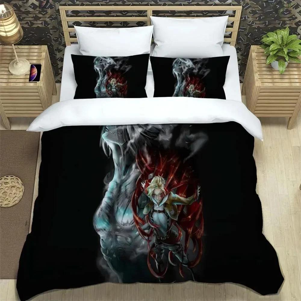 Attack On Titan Printed Polyester Bedding Bedding Set Quilt Cover Pillowcase Soft and Comfortable Customizable