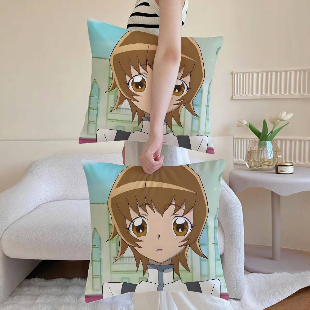 Itsuki M-Myoudouin Pillow Case Sofa and Living Room Decorative Cushion Covers Dust-proof and Mite-proof Invisible Zipper