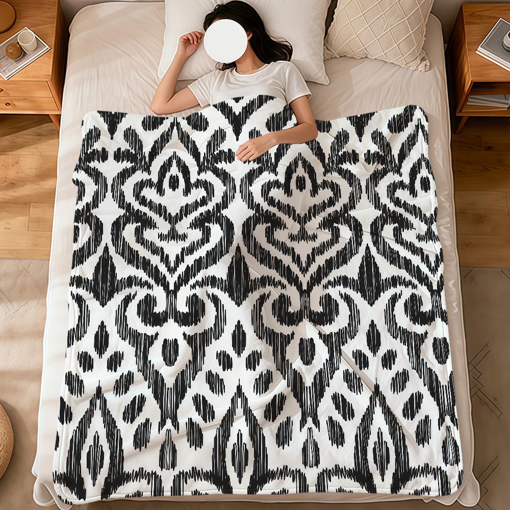 abstract bohemian Eccentric boho soft warm plush blanket for dormitory sofa living room pet hogar bedroom gift nap home Flannel