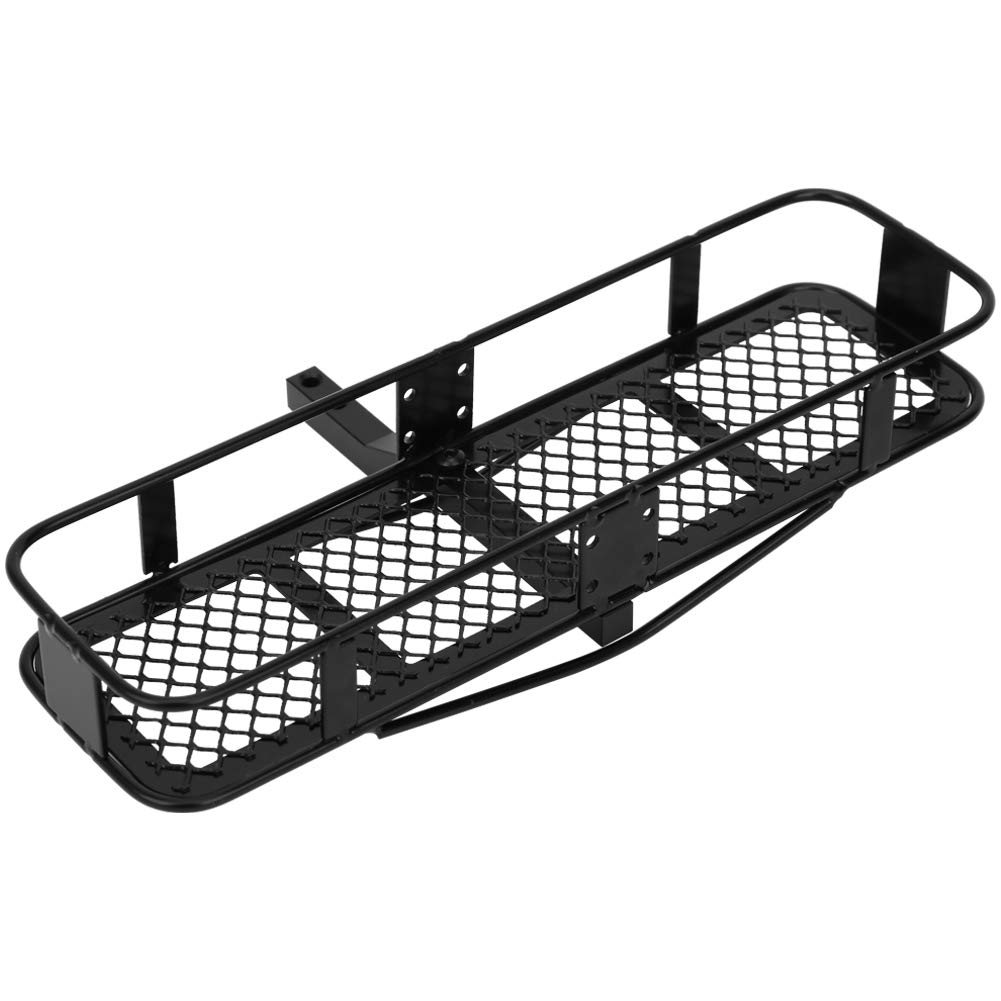 Luggage Carrier for RC Roof Model Truck Luggage Compatible with Axial Traxxas and Scale RC Crawler Cars Hitch-Mounted Racks, Cargo, Basket,