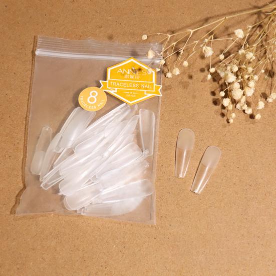 50Pcs/Bag FALSE Nails Long Lasting Ultra-thin T-shaped Transparent Nail Art Artificial Tips for