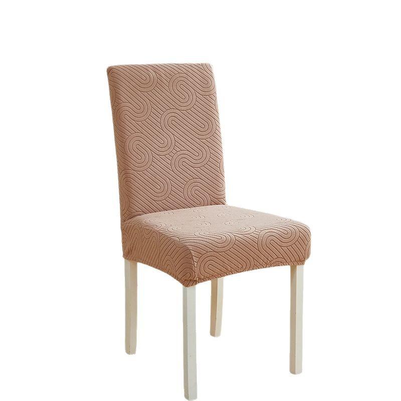 Elastic Jacquard Chair Cover Thickened All-Inclusive Fabric Chair Cover Hotel Backrest Integrated Stool Cover Dining Chair Cover