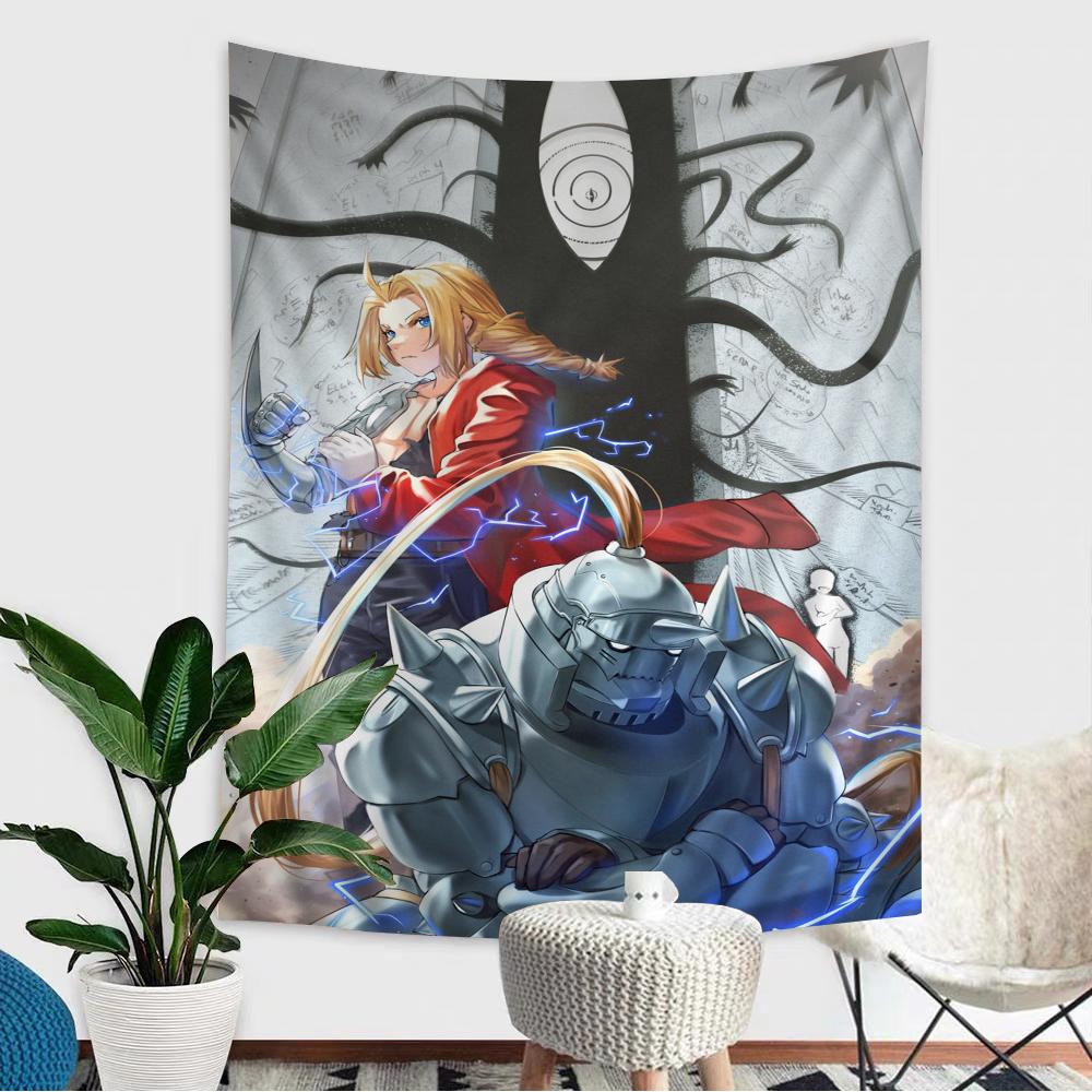 Fullmetal Alchemist Anime Tapestry Art Science Fiction Room Home Decor Wall Art Decor