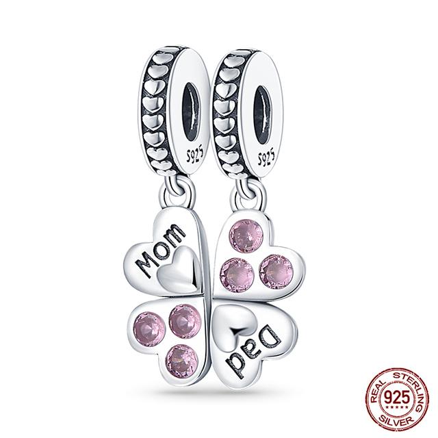2023 mode Frühling Glück Vier Kleeblatt Serie 925 Sterling Silber Charms Perlen Fit Fasion 925 Armband DIY Schmuck