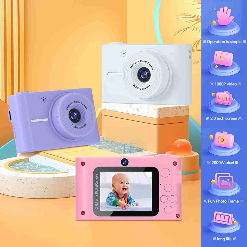 1080P Digital Camera Kids Camera 20MP Children Camera Kids Selfie Camera for Boys And Girls 8X Digital Zoom 2.0 Inch