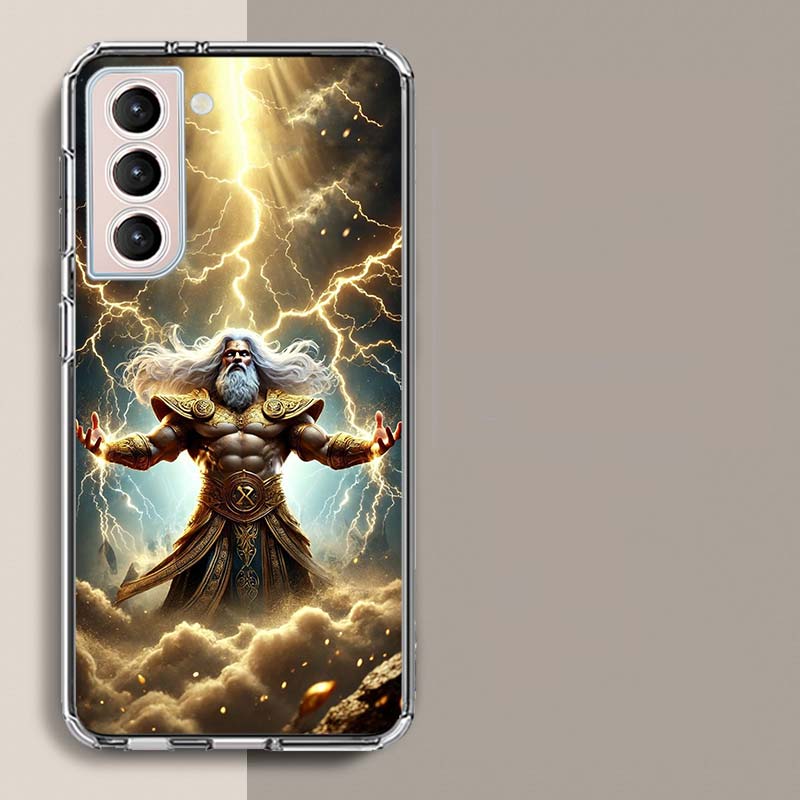 

Greek God Statue Face Zeus Phone Case For Samsung Galaxy S25 Edge S24 S23 FE S21 S20 S10 Plus S22 S26 Ultra Cover Clear Cases TP Samsung S24
