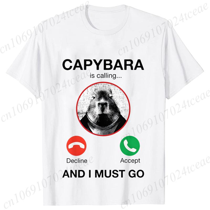 Capybara Sună Tricouri pentru Femei Amuzant Capibara Rozător Iubitor de Animale Umor Tricouri Vară Mânecă Scurtă Îmbrăcăminte Femei
