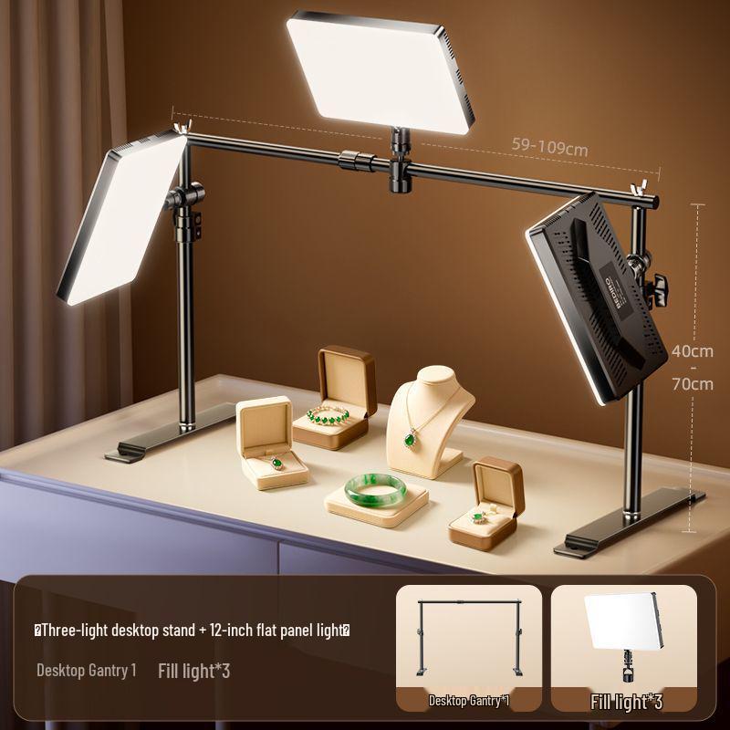 Broadcast Fill Light: LED Desktop Top Light for Live Room Photography and Professional Lighting