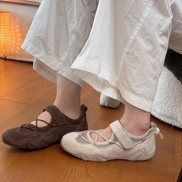 Casual Shoes Mary Jane Women's Shoes Summer New Soft-soled Sports Shoes Women's Versatile Flat-soled Single Shoes Sandals Women's