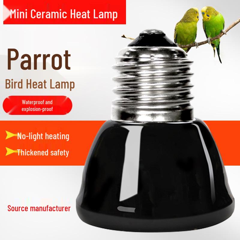Reptile Mini Ceramic Heat Lamp for Tortoise, Lizard, Gecko, and Chick Brooder