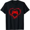 Gamer Heart Valentines Day Video Games Teens T Shirt