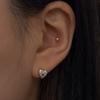 Melliv Sparkle Heart Earring/piercing_mve35