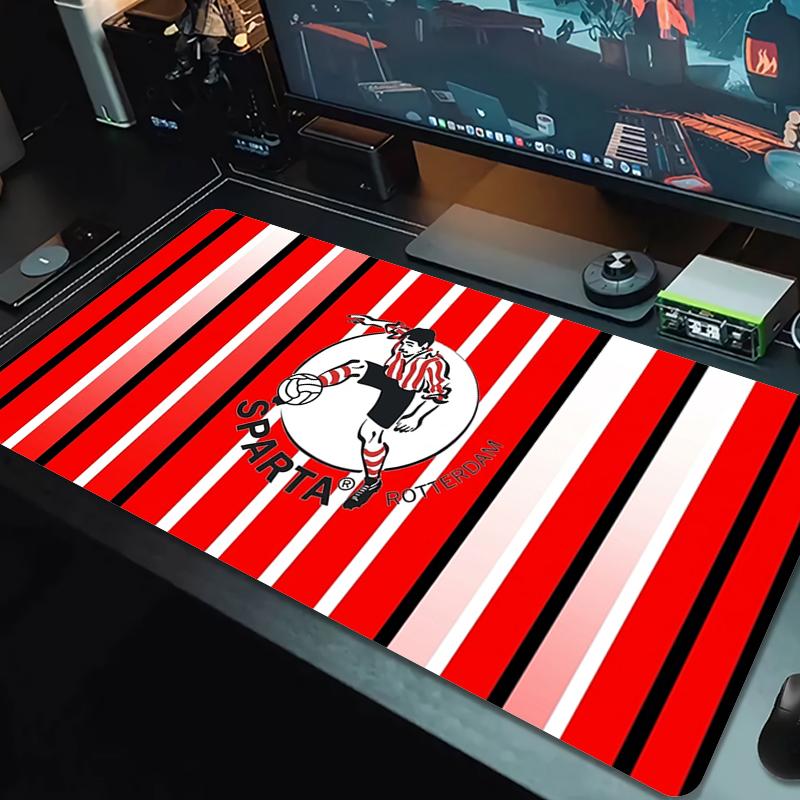 Sparta Rotterdam Mouse Pad Large Gaming Table Cushion Nonslip Laptop Tablet Big Mousepad Xxl Mat Mini Pc Playmat With Lock Edge