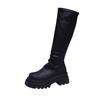 [Exclusive link] Thick-soled boots but knee-thin knight boots 2025 autumn and winter new tall tube pile length