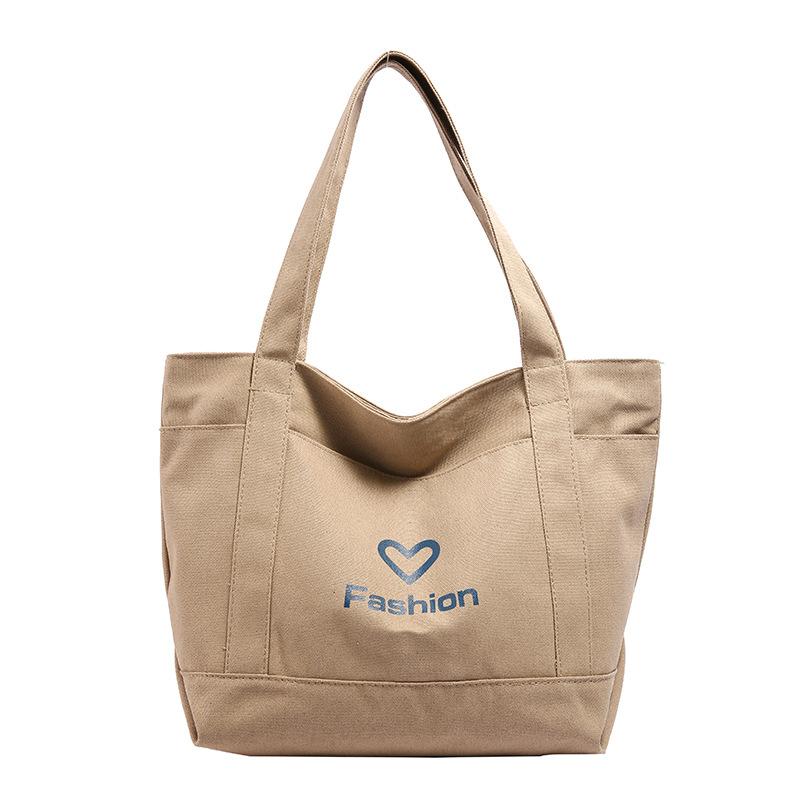 

Велика місткість, модна універсальна проста сумка через плече 2024, нова весняно-літня текстурована полотняна жіноча сумка-відро хакі