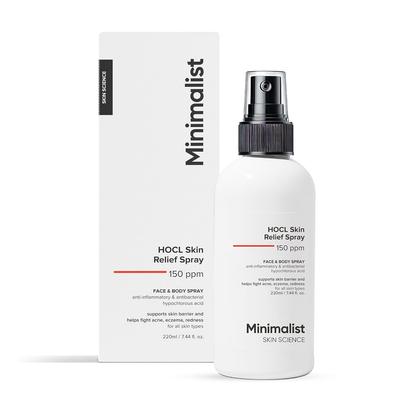 Anti-Acne HOCL Face & Body Spray 220ml | Soothing Skin Relief Toner For Redness, Eczema & Acne Flare | Fragrance Free & Hypochlorous Acid