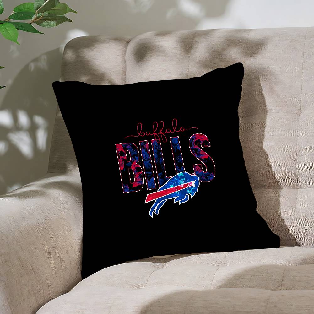 

B-BuffaloS Bills-S Cool Pillow Case Throw Pillow Cover Nordic Vintage Style Cushion Covers Home Living Room Sofa Couch Seat 16x16Inch