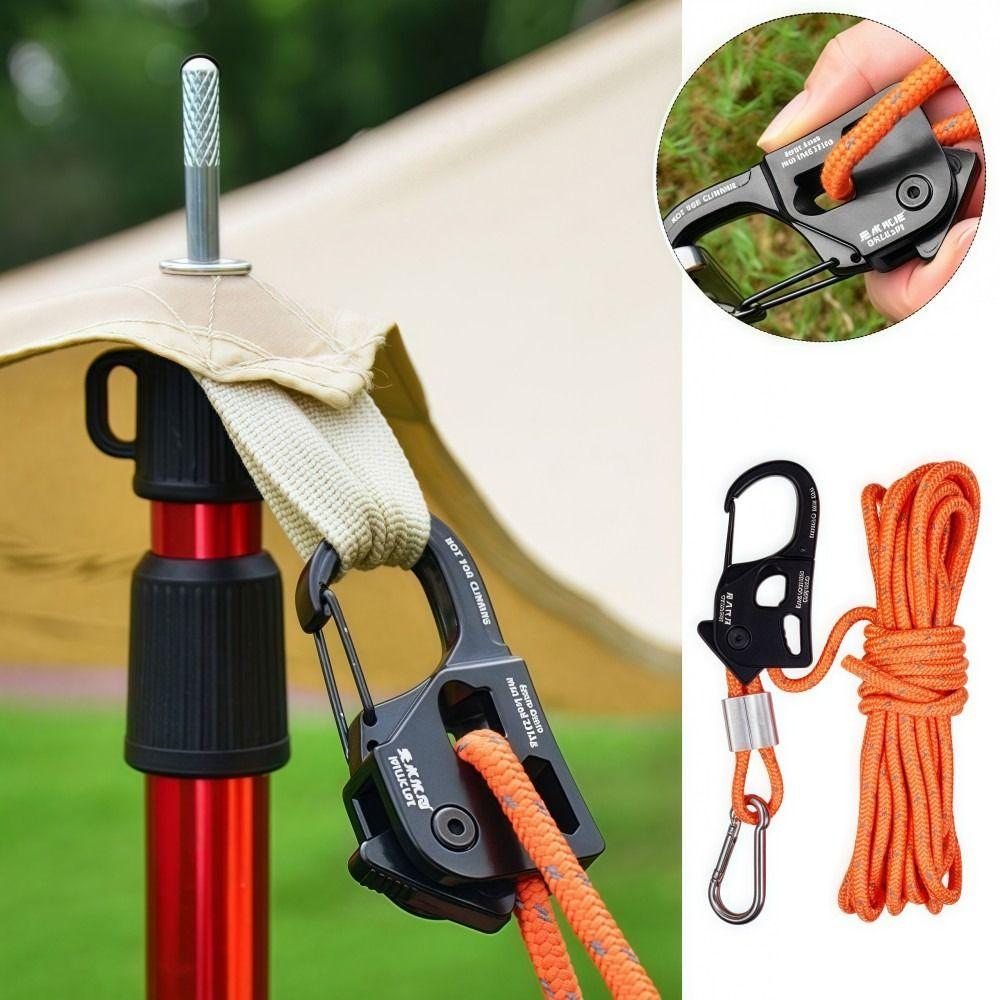 Regolatore Auto-bloccante per Corda in Lega di Alluminio 2-10mm Tenditore Telo Tenda Strumento da Esterno