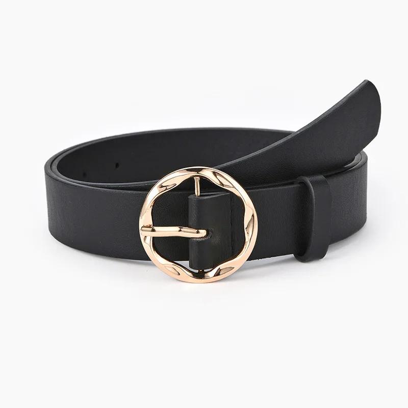 Female Belt Cummerbund Women Horsehair Belt With Leopard Pattern Rose Gold Metal Buckle Pu Belt Accessories For Dress Jeans