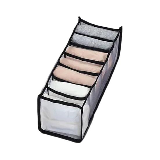 1/3Pcs Underwear Storage Bag Socks Bra Organizer Multiple Compartments Transparent Breathable Mesh Closet Storage Bag