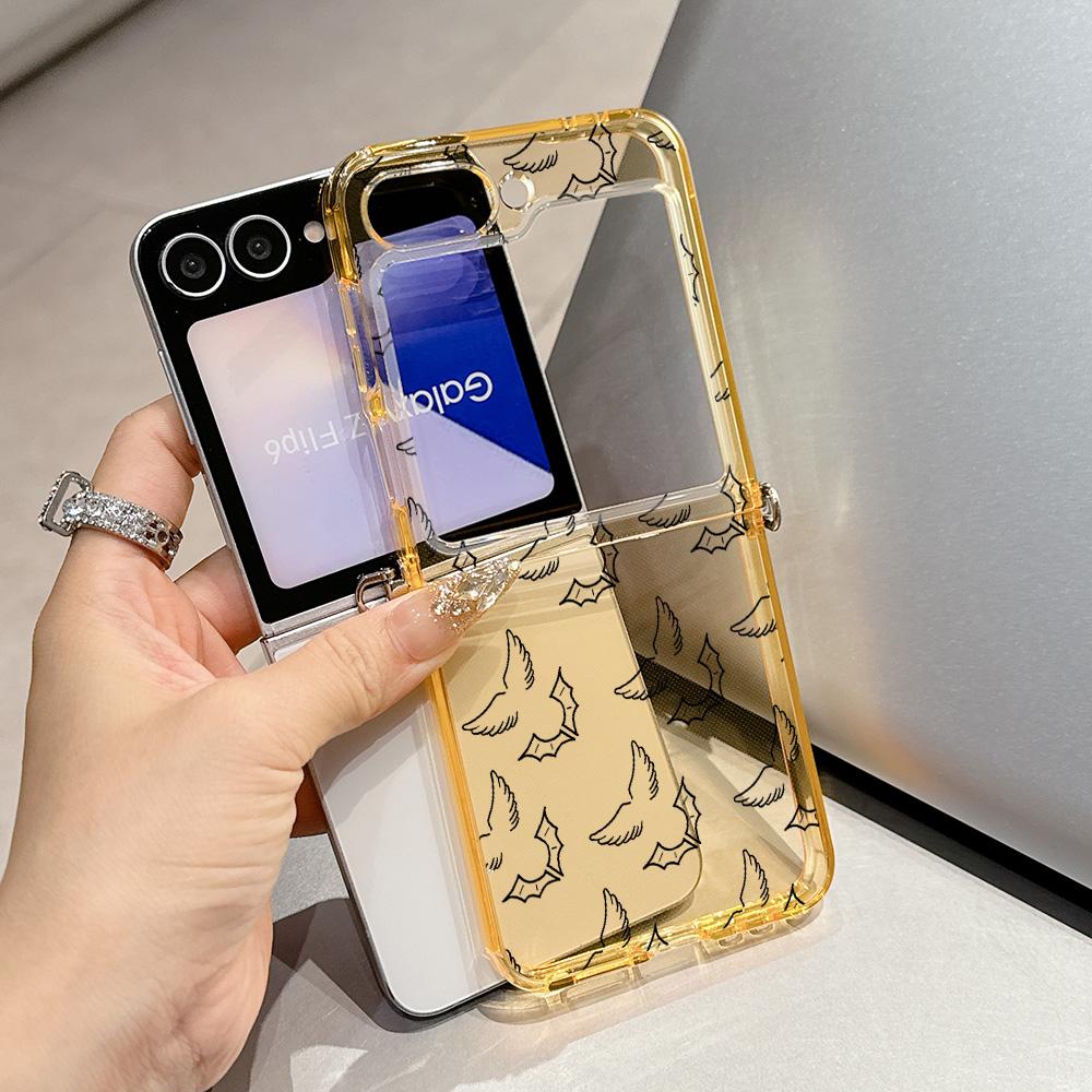 

Hot Singer D-Duki Metal Connector Phone Case for Samsung Galaxy Z Flip3 Flip4 Flip5 Flip6 Flip7 Candy Color Soft TPU Cover Samsung Z Flip3 5G