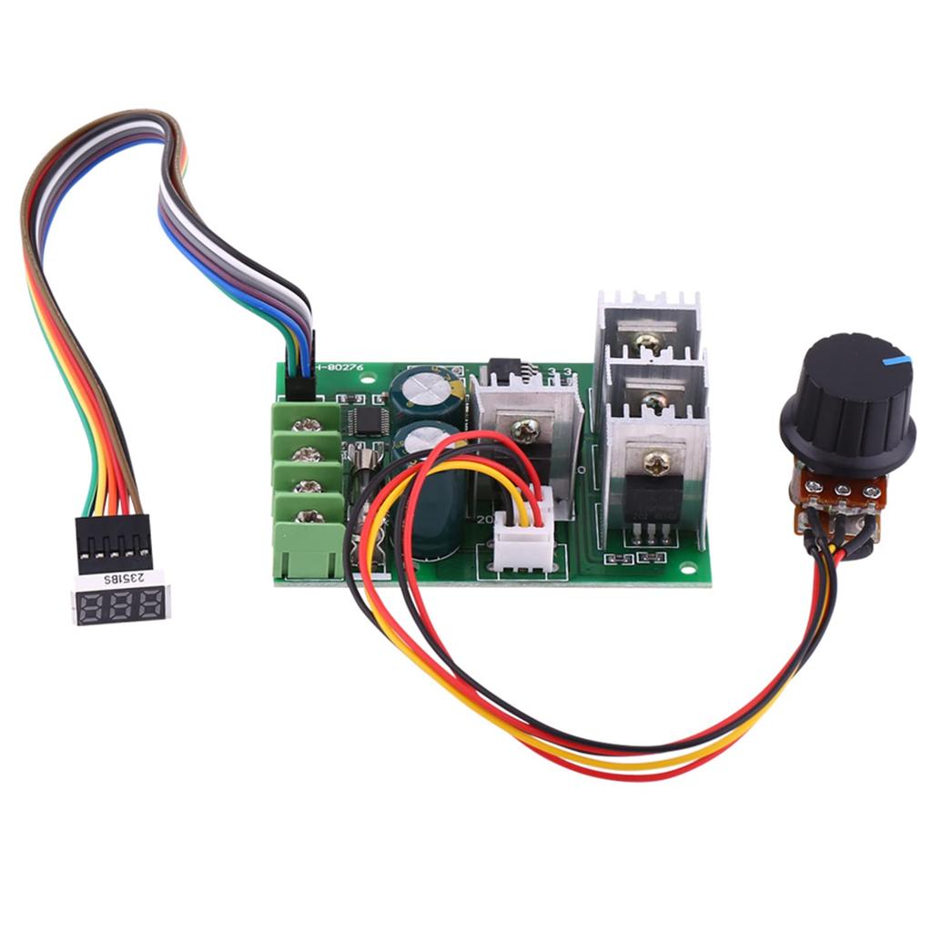 DC 6V-60V 30A variable speed motor controller driver control (with digital display) speed regulator