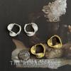 Light Medieval Geometric Texture Twist Earrings Versatile Light Luxury Earrings European and American Style Earrings