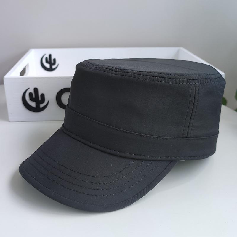

2026 Summer Big Size XL Back Closed Fitted Baseball Cap Man Large Size Light and Thin Dad Hat S M LCasual Solid Color Flat Cap XL60-63cm чорний