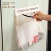 Wall Mounted Grocery Bag Storage Organizer, Kitchen Hanging Storage Bag Dispenser, Mesh Produce Bag Holder for Pantry Door