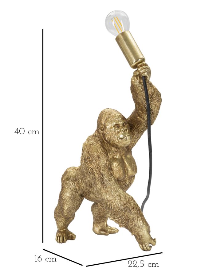 Table Lamp Gorilla Cm 22,5X16X40