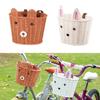 Boys Girls Bicycles Basket Adjustable Plastic Woven Tricycle Basket Bicycles Front Handlebar Basket Easy to Install