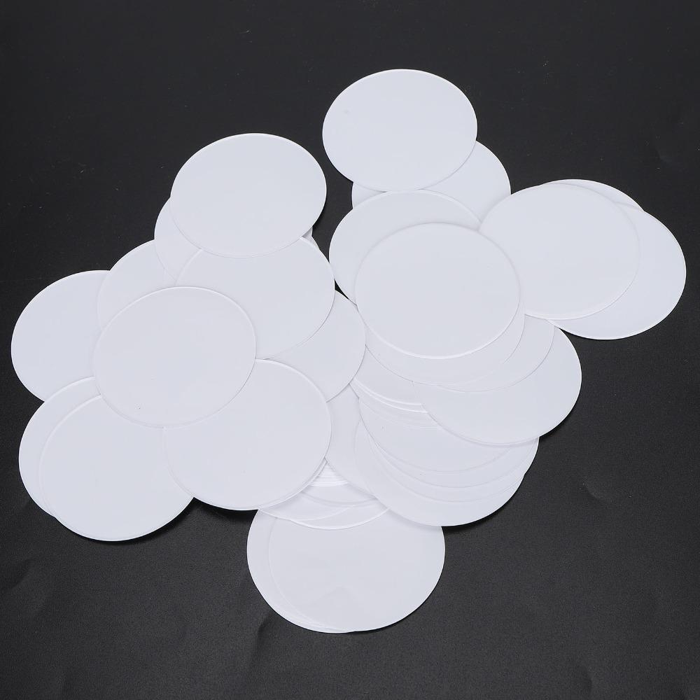 100pcs 44MM DIY Badge Papers White Button Badge Blank Paper Badge Making Paper  DIY Crafts