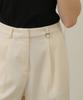 NON AND NON Classic One Tuck Slacks_Nssl462 (Cream)