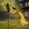 Solar Watering Can Lights, Waterproof Fairy Garden Projection Light Yard Patio Lawn Pathway Decor for Garden Lovers