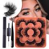 5 Pairs Of False Eyelashes, Multi-Layer Dense Curled Simulated Fluffy High Imitation Mink Eyelashes
