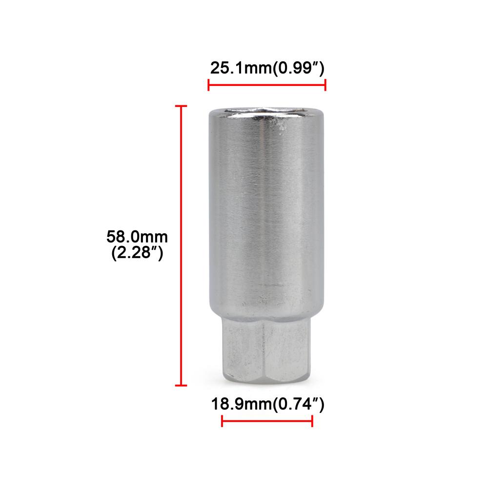 New 20pcs M12x1.5 Length 42mm 7075-t6 19HEX Rays Lug Nut Wheel Nuts With 7 Side Lock Nuts Anti Theft Security Key Alloy Aluminum