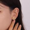 Japanese & Korean Minimalist Bow Luxury Copper & 925 Silver Stud Earrings for Women