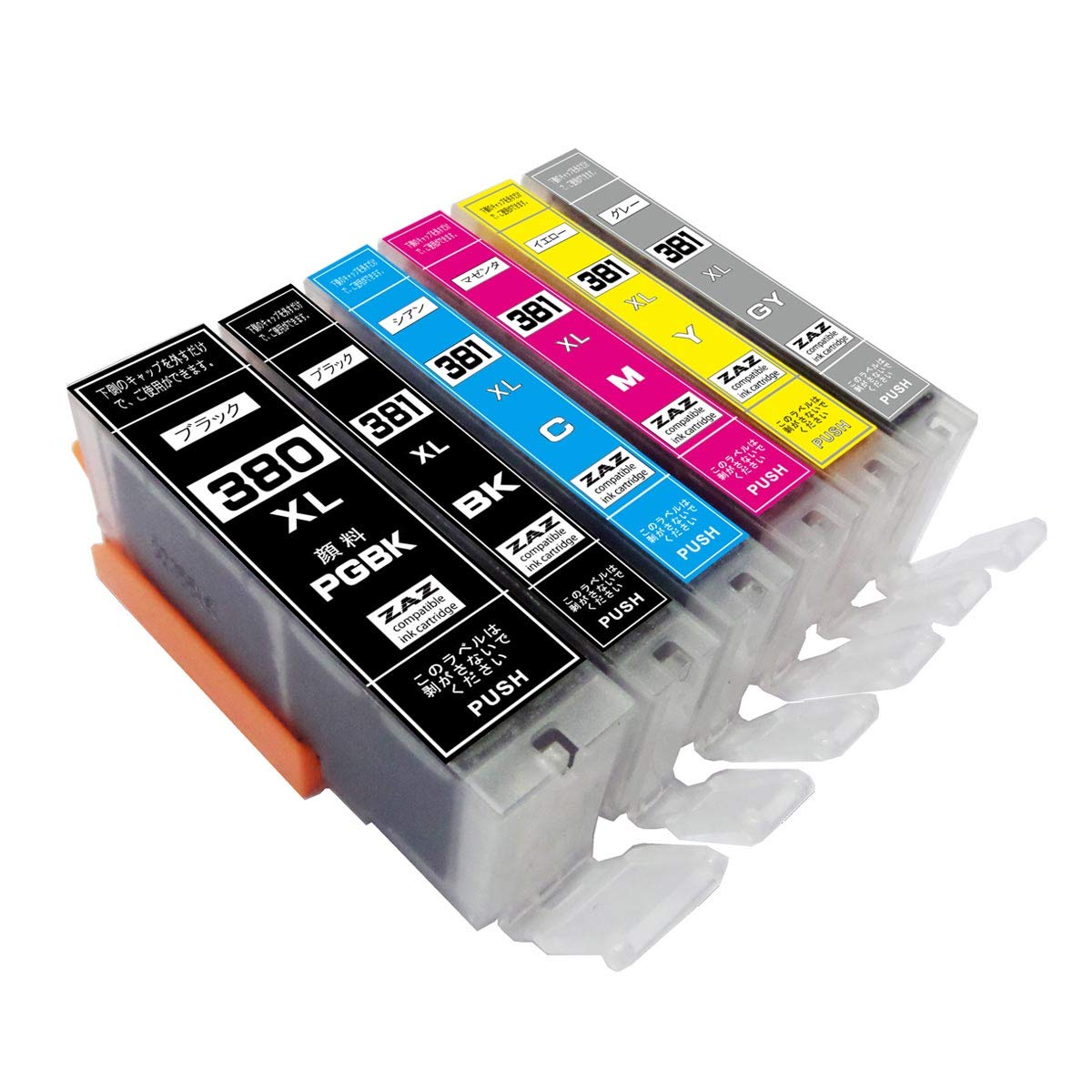 

ZAZ compatible ink 380XLPGBK included XL large capacity type with IC chip Remaining amount display possible BCI-381XL+380XL/6MP BCI-381XL