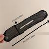 Elegant Black Fabric Hair Clip - 1pc, Sparkling Rhinestone Accents, Versatile Twist & Bun Maker for Women