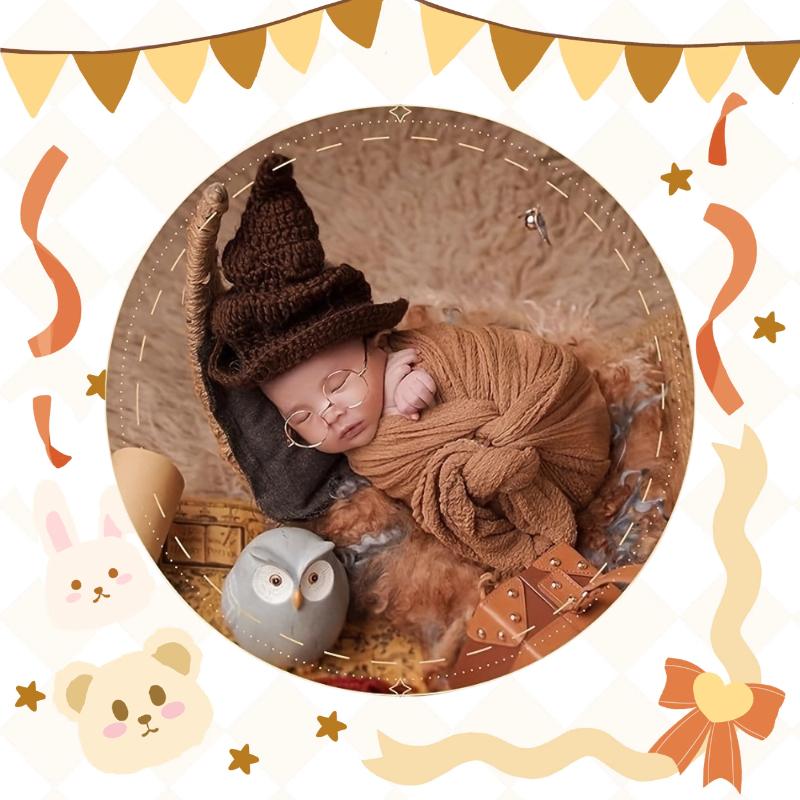 Newborn Photography Suits The Baby Magic Wand Four Piece Set for Photo Assistance and Magic Hat Props In Europe and America