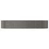 Raised Garden Bed Gray 367 X 140 X 68 Cm Galvanized Steel